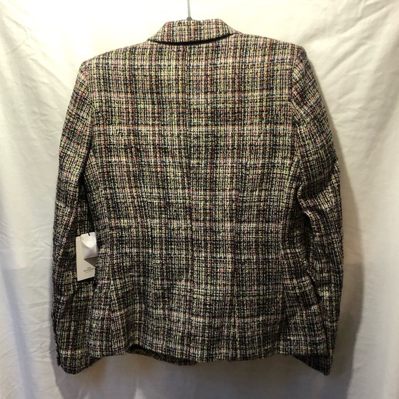NWT Bloomingdale’s LINI Colorful Tweed Double Breasted Blazer - Picture 7 of 8